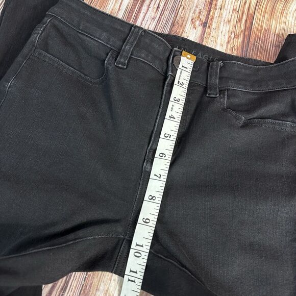 American Eagle HI RISE JEGGING Womens Size 4 Black Jeans Denim Pants 27x28 - Picture 6 of 12